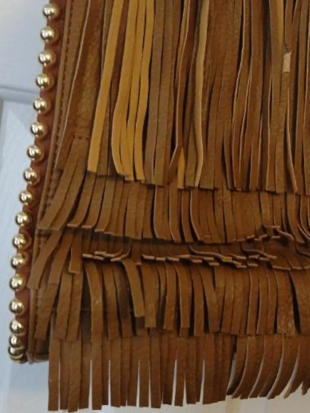 Big Budda leather fringe purse
